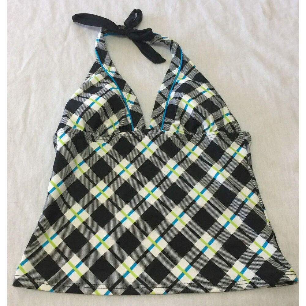 MALIBU DREAM GIRL WOMENS SWIM TANKINI TOP SIZE S
